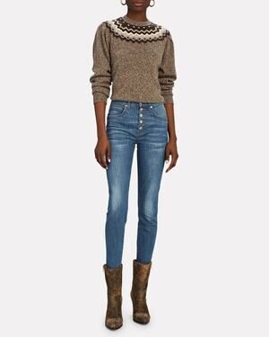 Veronica Beard Debbie High Rise Skinny Jeans Blue Stretch Denim Size 26 2